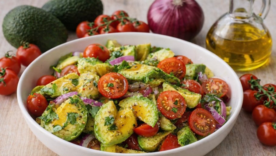 Ukusni avokado sa dresingom od limete i meda