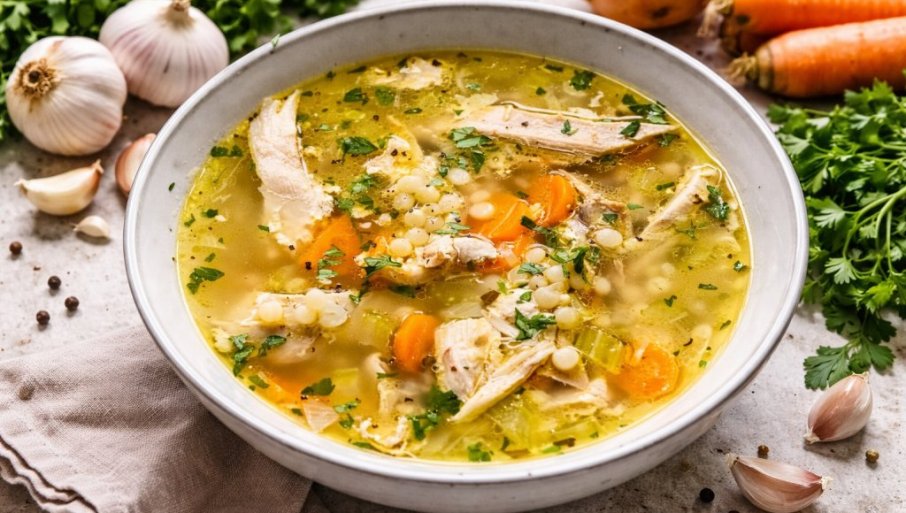 UKUSNA SUPA SA KUSKUSOM I ĆURETINOM: Brzo, hranljivo i aromatično