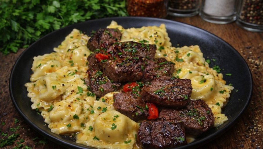 RAVIOLI SA BIFTEKOM I SIROM: Brzo i ukusno jelo