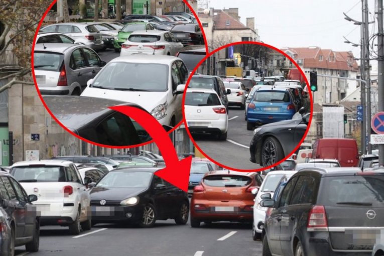 KAKAV KOLAPS U CENTRU BEOGRADA! Dečanska ulica blokirana, vozači zauzeli tri trake! (FOTO)