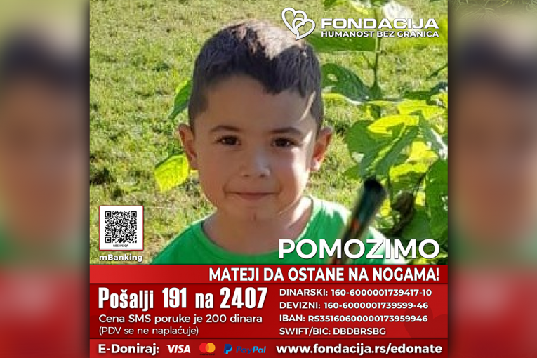 Pomozimo Mateji slanjem 191 na 2407