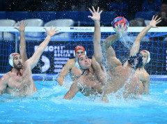 Serbia overcomes Spain at European water polo championship in Belgrade
