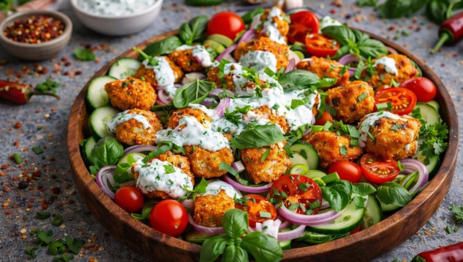 DELUKS SALATA SA HRSKAVOM PILETINOM: Impresivna, zasitna i savršena za praznike!