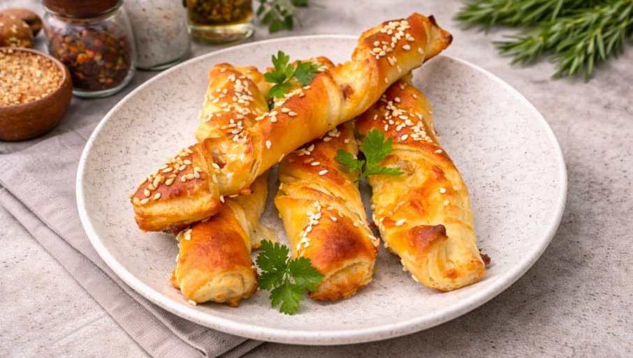 SLANI ŠTAPIĆI SA SLANINOM I KAČKAVALjEM