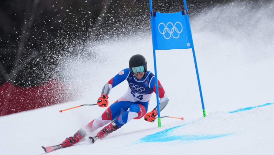 Aleksa Tomović nije uspeo da završi prvu trku slaloma na ZOI