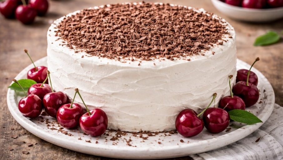 SOČNA, SA VIŠNjAMA: Torta sa pečenim korama