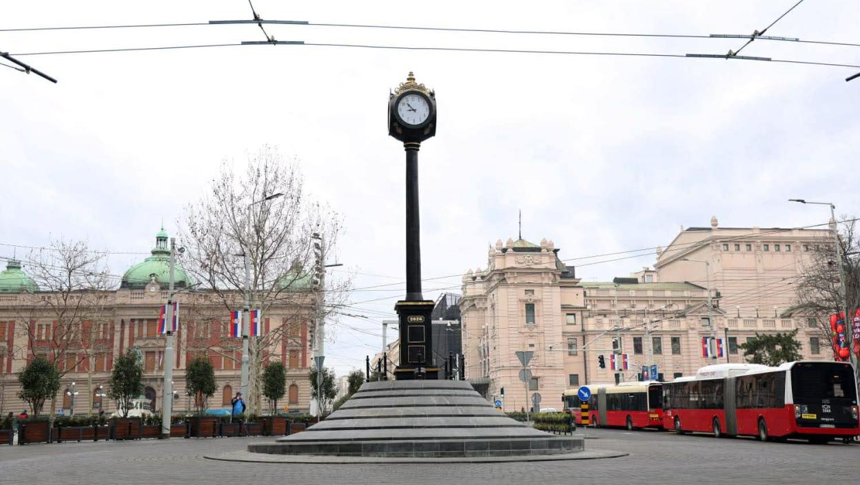 Novi simbol grada „Beogradski sat“ na Trgu republike: Stojčić uputio jasnu poruku