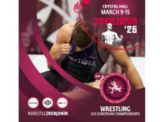 Evropsko prvenstvo u rvanju za mlađe seniore od 9. do 15. marta u Zrenjaninu