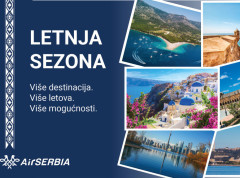 Er Srbija saobraća po letnjem redu vožnje ka više od 100 destinacija sa 30 aviona