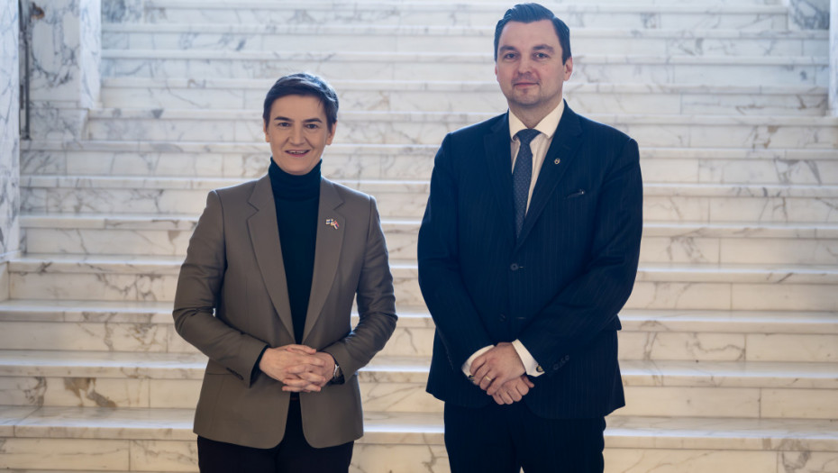 Brnabić u Finskoj sa ministrom za evropske poslove