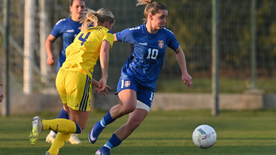 Fudbalerke Srbije remizirale sa Švedskom u kvalifikacijama