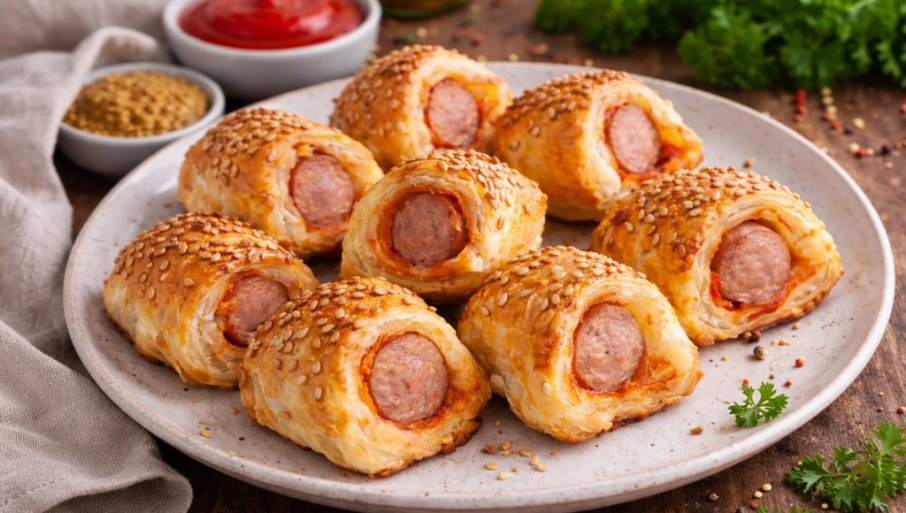 LISNATO TESTO SA KOBASICAMA I SIROM: Hrskavi zalogaji