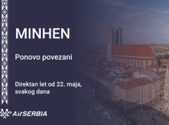 Er Srbija od 22. maja ponovo uvodi direktne letove za Minhen, karte od danas u prodaji