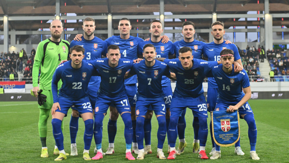 Srbija ostala na 39. mestu FIFA rang liste