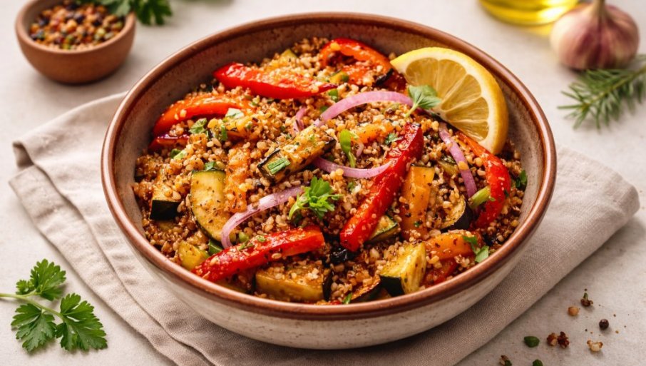 SALATA OD KINOE SA PEČENIM POVRĆEM: Zdrava i zasitna kombinacija