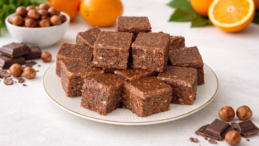 ČOKOLADNI KOLAČ SA LEŠNICIMA I POMORANDžOM:  Idealan je za svakodnevno uživanje