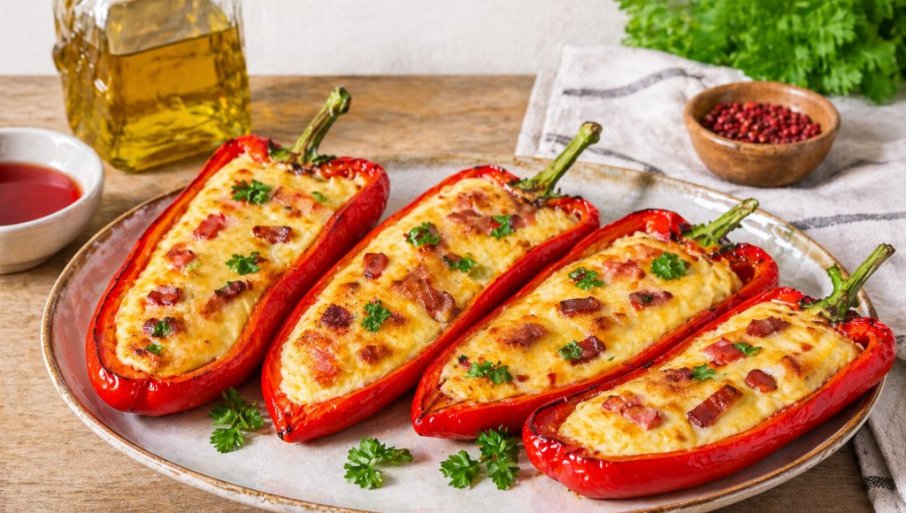 ZAPEČENE PAPRIKE SA SIROM: Topao zalogaj pun ukusa