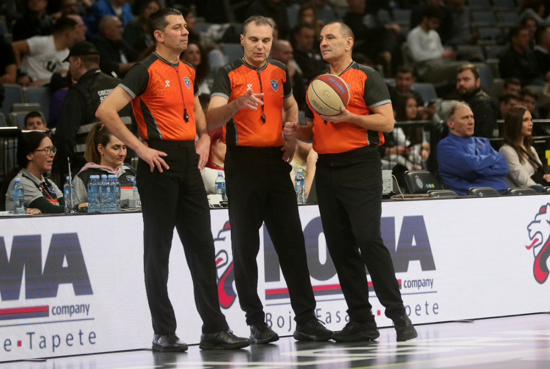 Određene sudije za mečeve Partizana i Zvezde u KLS