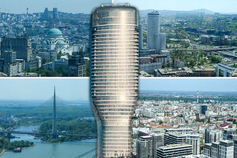 EVO KAKO IZGLEDA VIDIKOVAC NA 41. SPRATU KULE BEOGRAD! Prestonica kao na dlanu, a građani bez daha! (VIDEO)