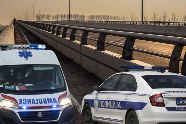 JEZIV UDES KOD BEČMENA! Vozilo smrskano na mostu! (FOTO)