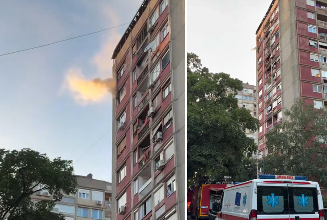 Četvoro povređeno u požaru u Nišu