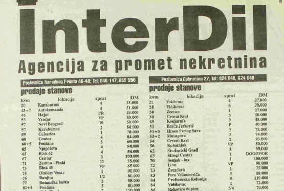 Isplivali oglasi iz 1994: Je li tada bilo lakše kupiti stan u Beogradu