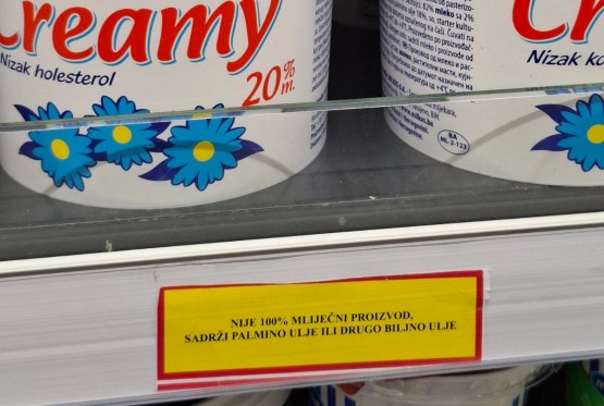 Većina trgovaca u RS pravilno označila proizvode koji nisu 100 odsto mliječni