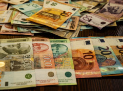 Srednji kurs dinara za evro danas 117,3480, za dolar 101,6440